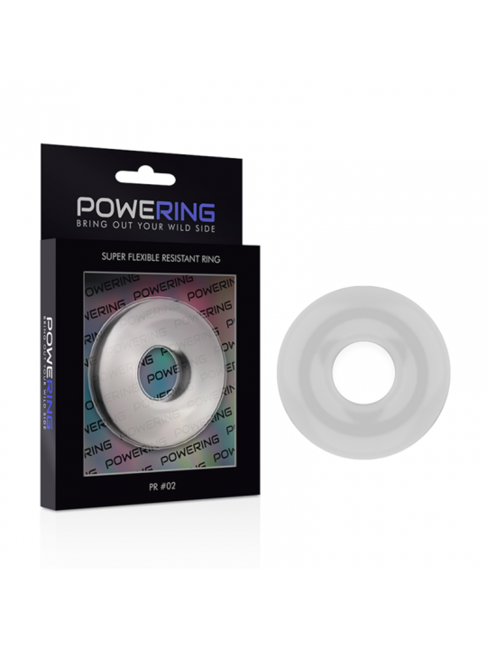 POWERING - ANELLO PER PENE SUPER FLESSIBILE E RESISTENTE 4,5 CM TRASPARENTE