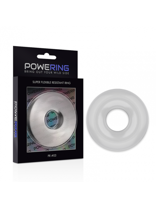 POWERING - ANELLO PER PENE SUPER FLESSIBILE E RESISTENTE 5CM PR03 TRASPARENTE