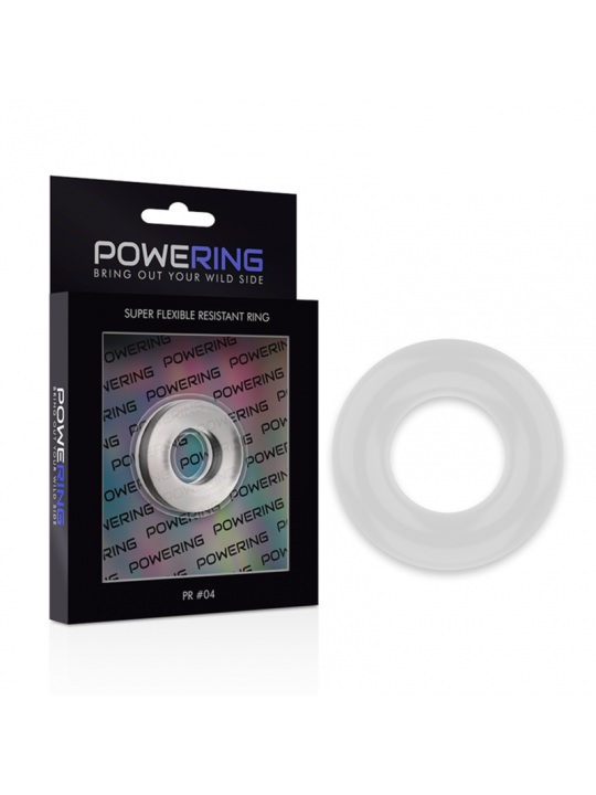 POWERING - ANELLO PER PENE SUPER FLESSIBILE E RESISTENTE 3,8 CM PR04 TRASPARENTE