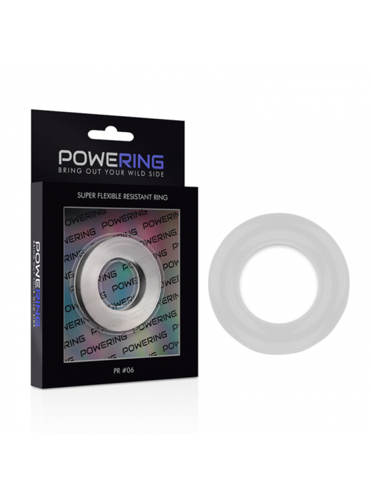 POWERING - ANELLO PER PENE SUPER FLESSIBILE E RESISTENTE 5,5 CM PR06 TRASPARENTE