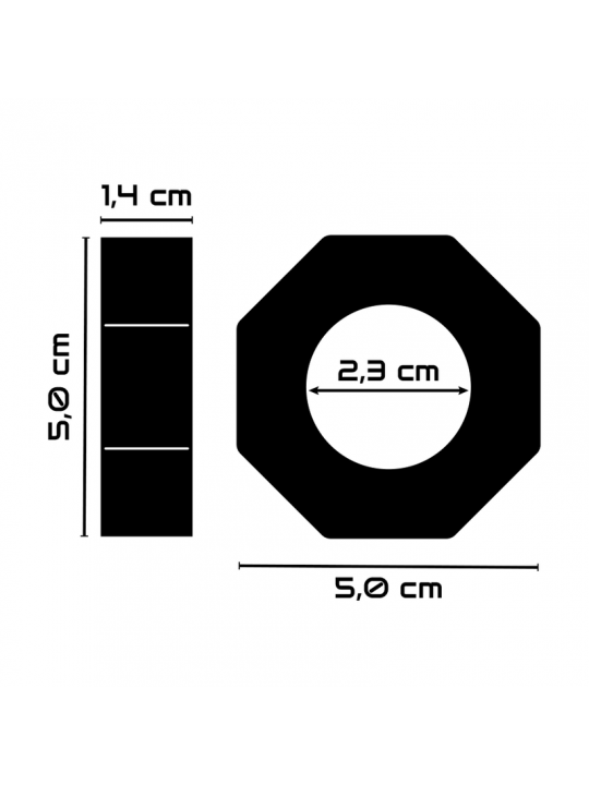 POWERING - ANELLO PER PENE SUPER FLESSIBILE E RESISTENTE 5CM PR10 TRASPARENTE