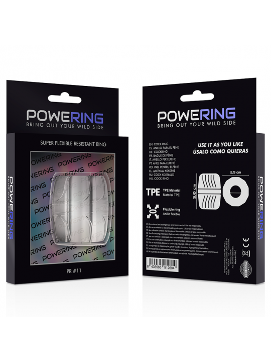 POWERING - ANELLO PER PENE SUPER FLESSIBILE E RESISTENTE 5 CM PR11 TRASPARENTE