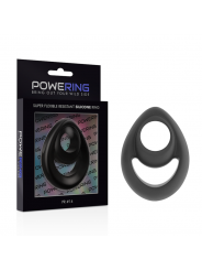 POWERING - ANELLO PER PENE E TESTICOLI SUPER FLESSIBILE E RESISTENTE PR14 NERO