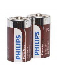 PHILIPS - POWER ALKALINE PILA D LR20 BLISTER * 2