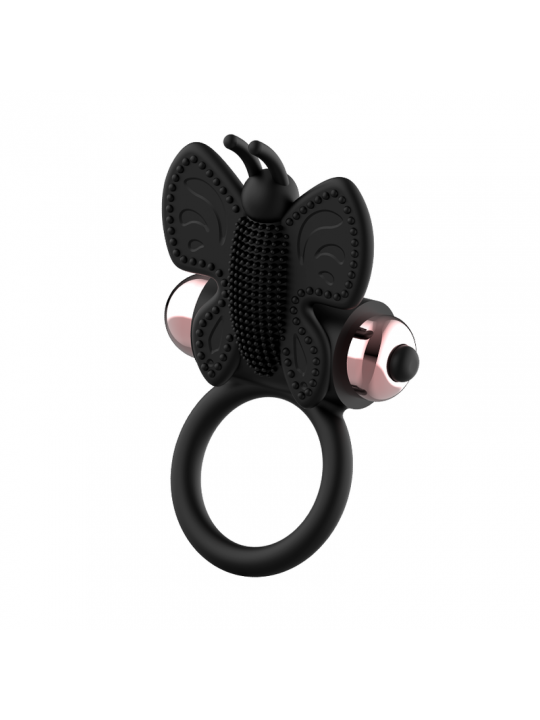 COQUETTE CHIC DESIRE - ANELLO CAZZO FARFALLA CON VIBRATORE NERO/ORO