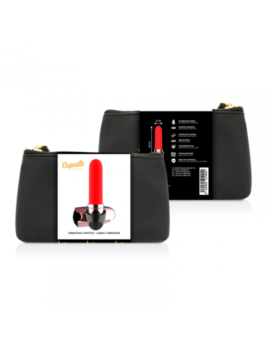 COQUETTE CHIC DESIRE - VIBRATOR ROSSETTO RICARICABILE NERO/ORO