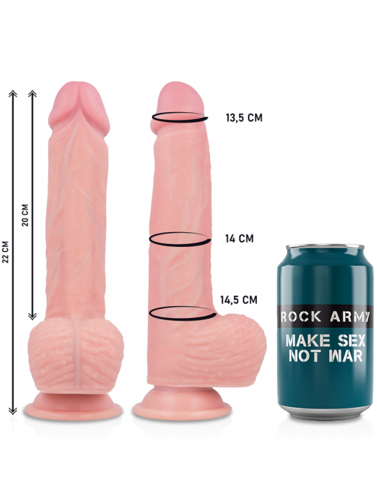 ROCKARMY - SILICONE LIQUIDO PREMIUM HAWK REALISTICO 22 CM -O- 4.6 CM