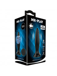 MR PLAY - PLUG ANALE VIBRATORE NERO RICARICABILE