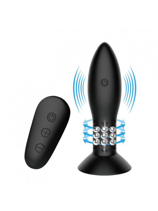 MR PLAY - SPINA CON TELECOMANDO SFERE ROTANTI NERE