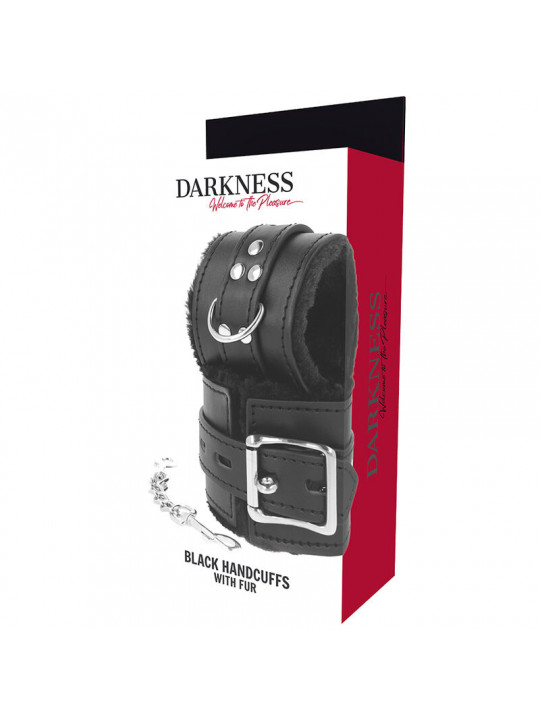 DARKNESS - MANETTE BDSM RIVESTITE NERE