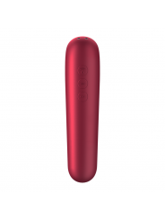 SATISFYER - VIBRATORE E VENTOSA DUAL LOVE CON ARIA PULSATA ROSSO