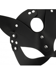 COQUETTE CHIC DESIRE - MASCHERA VEGANA IN PELLE CON ORECCHIE DI GATTO