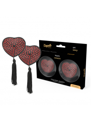 COQUETTE CHIC DESIRE - COPRI CAPEZZOLI CUORE NERO / ROSSO