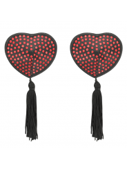 COQUETTE CHIC DESIRE - COPRI CAPEZZOLI CUORE NERO / ROSSO