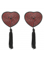 COQUETTE CHIC DESIRE - COPRI CAPEZZOLI CUORE NERO / ROSSO