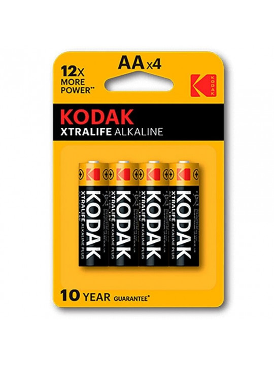 KODAK - BATTERIA ALCALINA XTRALIFE AA LR6 BLISTER * 4