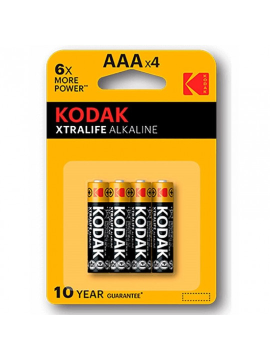 KODAK - BATTERIA ALCALINA XTRALIFE AAA LR03 BLISTER * 4