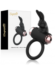 COQUETTE CHIC DESIRE - ANELLO DA CAZZO CON VIBRATORE NERO/ORO