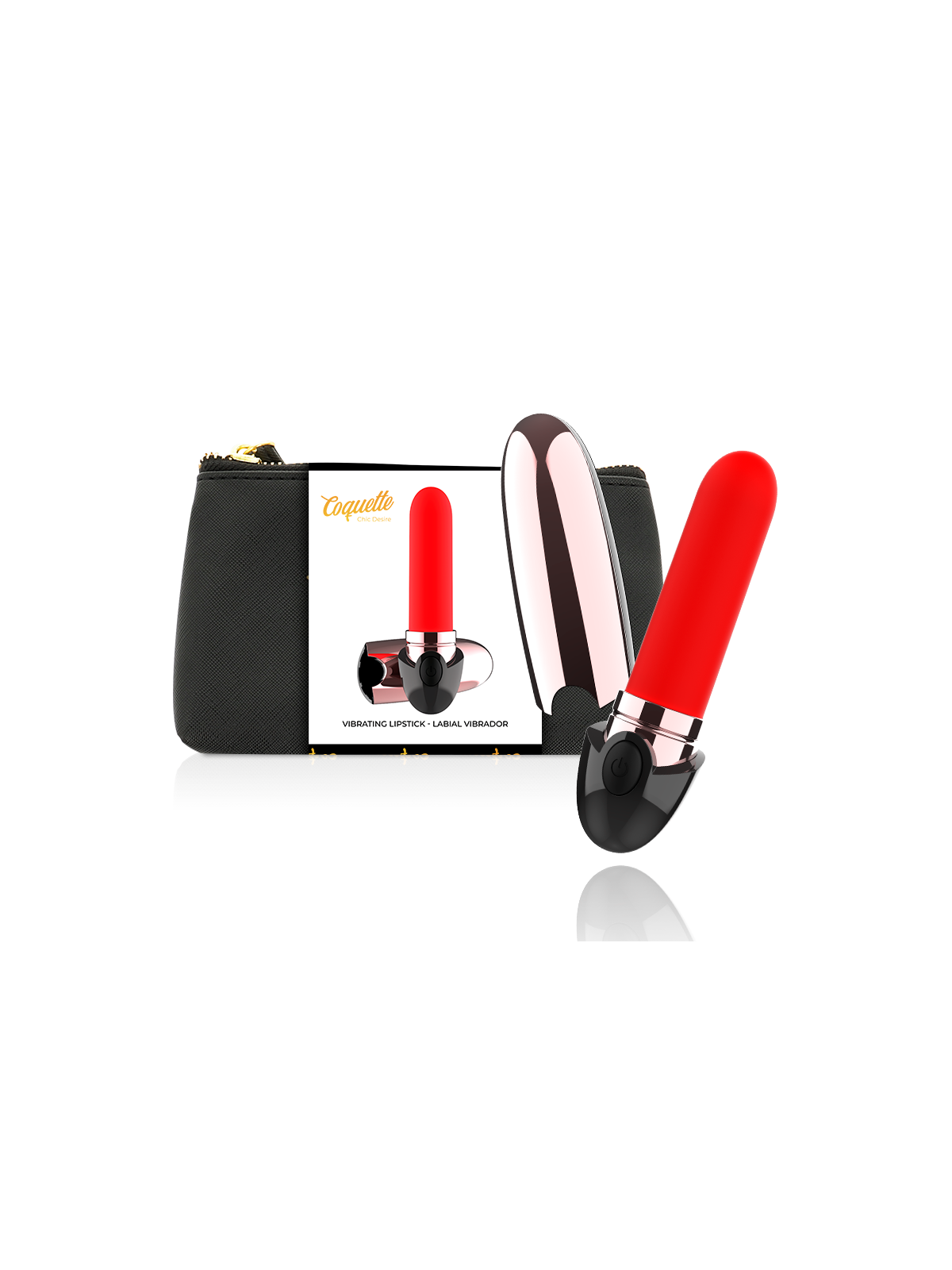 COQUETTE CHIC DESIRE - VIBRATOR ROSSETTO RICARICABILE NERO/ORO