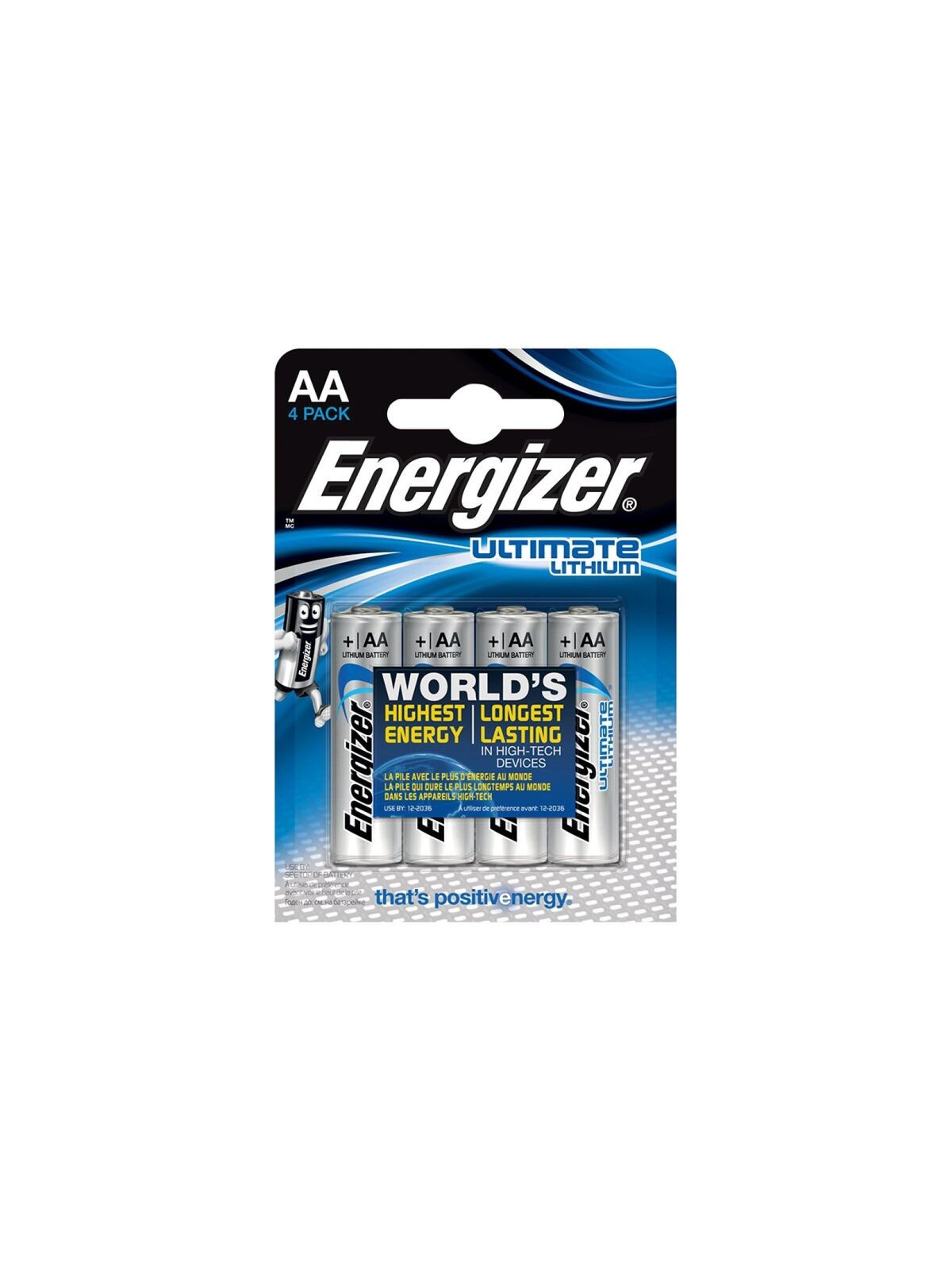 ENERGIZER - ULTIMATE LITIO AA L91 LR6 1,5V *4