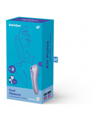 SATISFYER - VIBRATORE DUAL PLEASURE AIR PULSE MAUVE