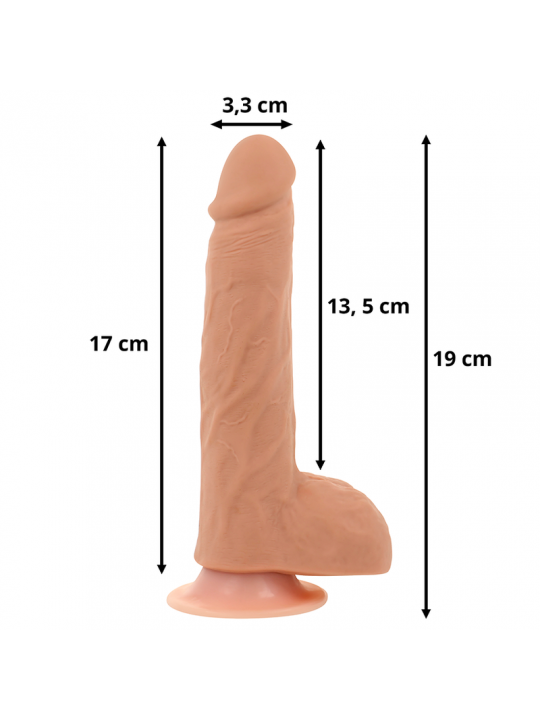 OHMAMA - DILDO SU E GIÙ CON FUNZIONE CALORE E TELECOMANDO