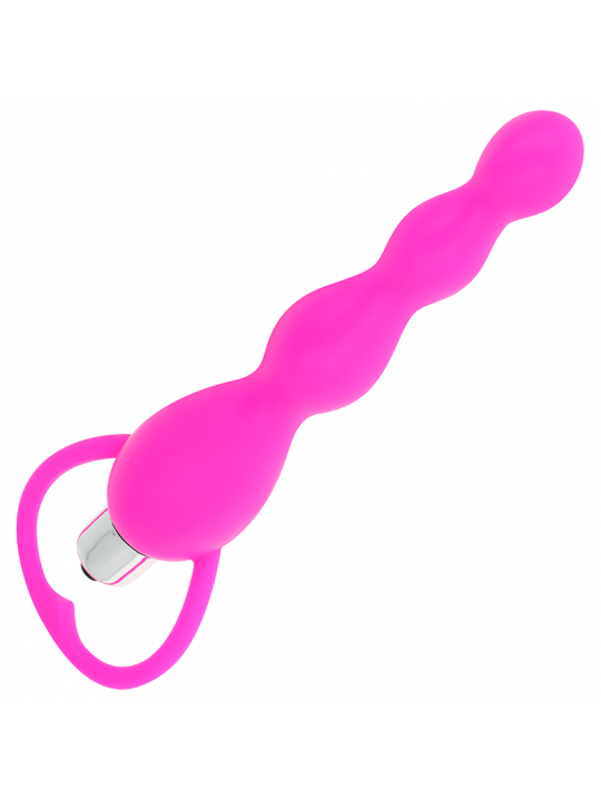 OHMAMA - STIMOLATORE ANALE CON VIBRAZIONE FUCSIA