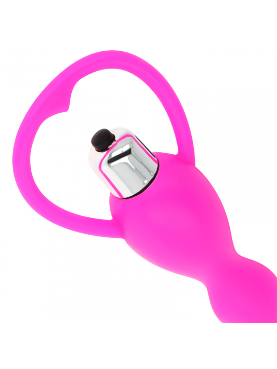 OHMAMA - STIMOLATORE ANALE CON VIBRAZIONE FUCSIA