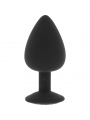 OHMAMA - PLUG ANALE IN SILICONE DIAMOND MISURA L 9 CM