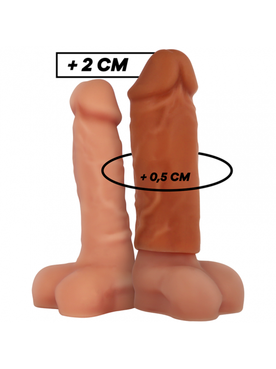 VIRILXL - ESTENSIONE DEL PENE IN SILICONE LIQUIDO V3 MARRONE