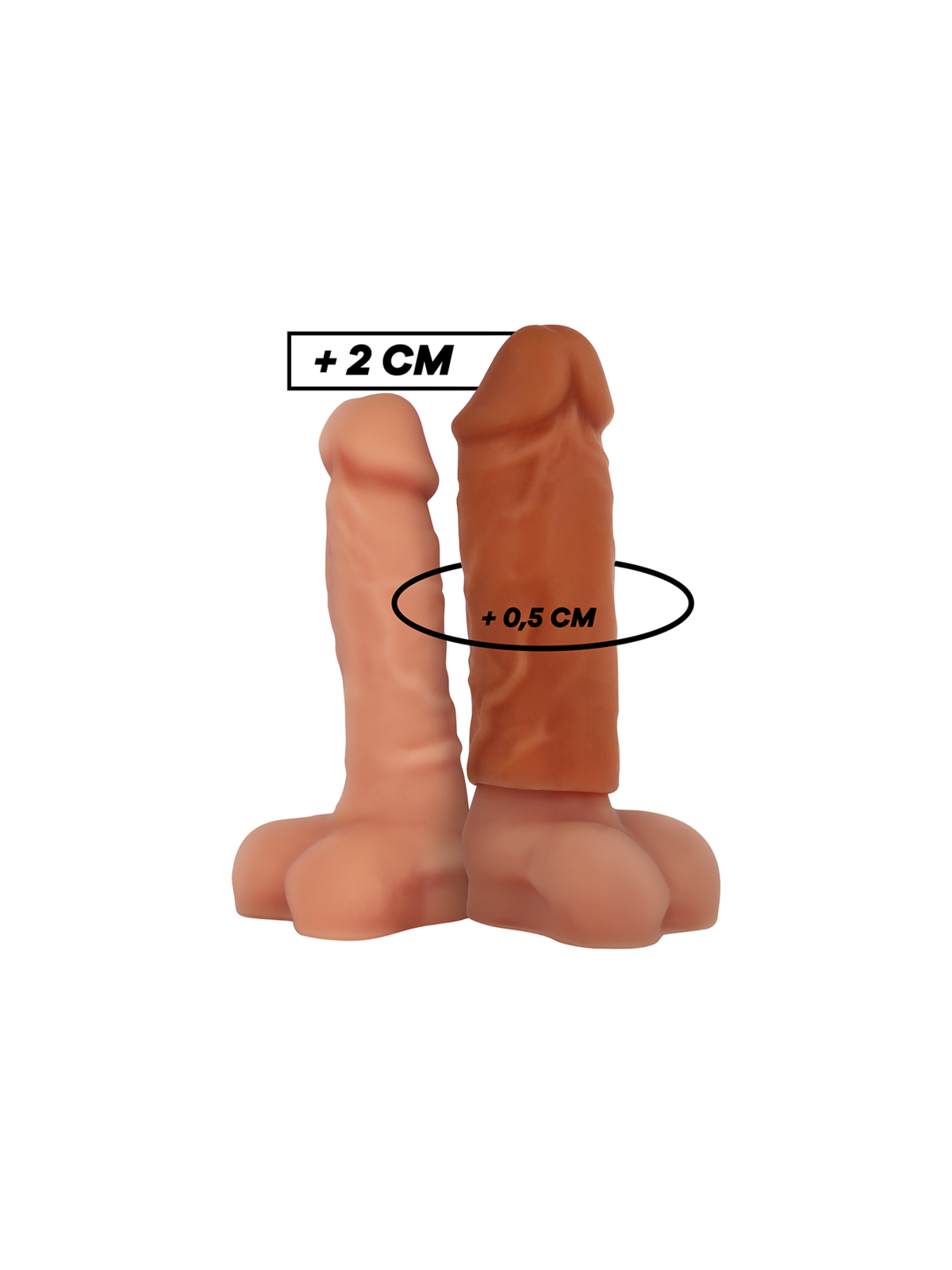 VIRILXL - ESTENSIONE DEL PENE IN SILICONE LIQUIDO V3 MARRONE