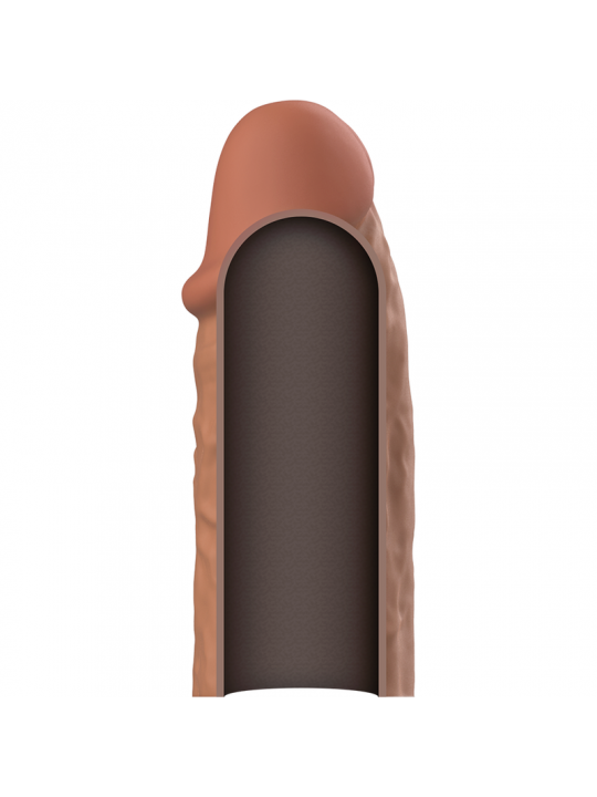 VIRILXL - ESTENSIONE DEL PENE IN SILICONE LIQUIDO V3 MARRONE