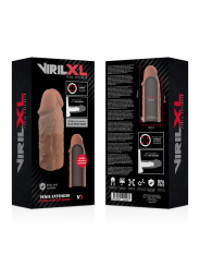 VIRILXL - ESTENSIONE DEL PENE IN SILICONE LIQUIDO V3 MARRONE