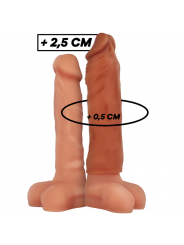 VIRILXL - ESTENSIONE DEL PENE IN SILICONE LIQUIDO V5 MARRONE