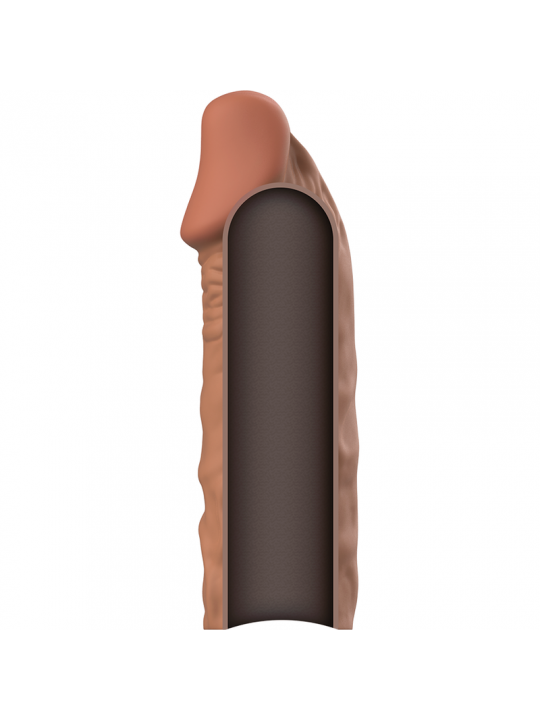 VIRILXL - ESTENSIONE DEL PENE IN SILICONE LIQUIDO V5 MARRONE