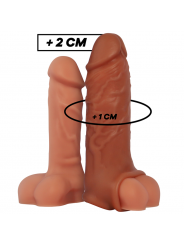 VIRILXL - ESTENSIONE DEL PENE IN SILICONE LIQUIDO V9 MARRONE