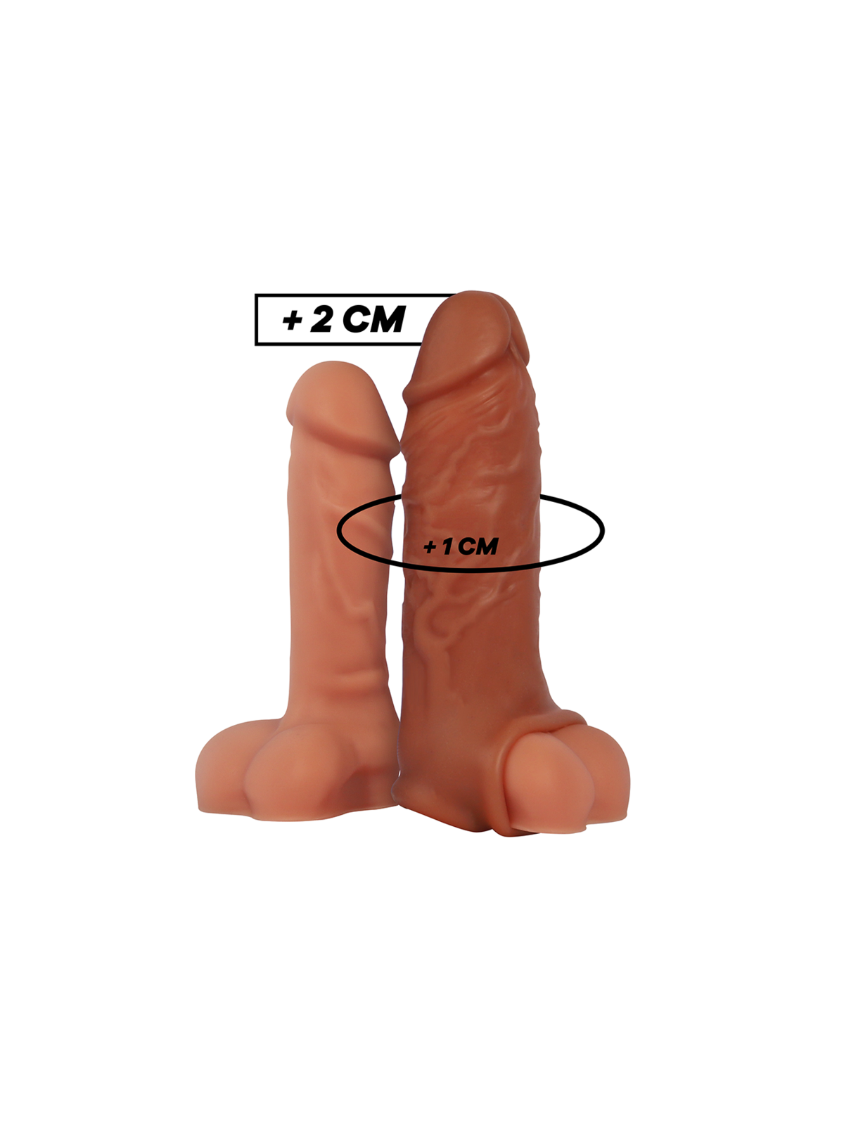 VIRILXL - ESTENSIONE DEL PENE IN SILICONE LIQUIDO V9 MARRONE