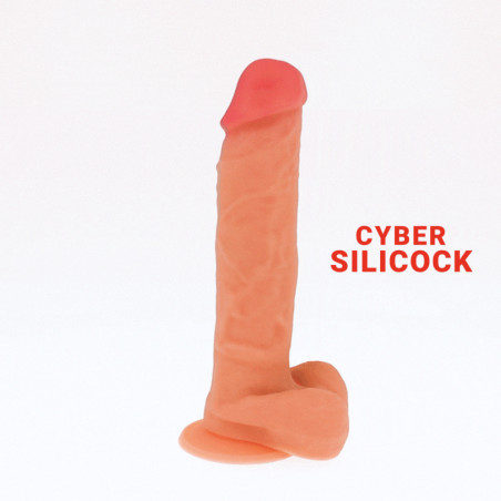 CYBER SILICOCK - DONG IN SILICONE LIQUIDO MORBIDO ULTRA REALISTICO 20.5 CM -O- 4.1 CM