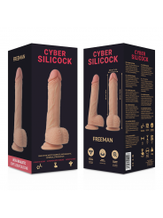 CYBER SILICOCK - SILICONE LIQUIDO MORBIDO ULTRA REALISTICO FREEMAN 20 CM -O- 3.8 CM