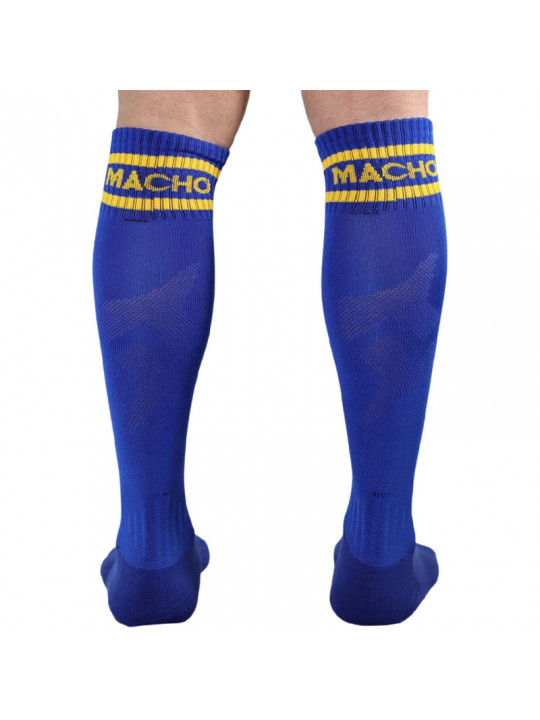 MACHO - CALZINO LUNGO TAGLIA UNICA BLU