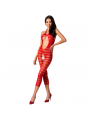 PASSION - WOMAN BS081 BODYSTOCKING ROSSO TAGLIA UNICA