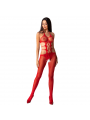 PASSION - WOMAN BS084 BODYSTOCKING ROSSO TAGLIA UNICA