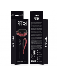 FETISH SUBMISSIVE DARK ROOM - COLLANA A CATENA CON FODERA IN NEOPRENE