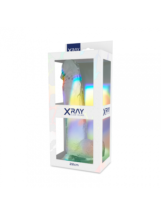 X RAY - IMBRAGATURA + CAZZO CON SFERE 22 CM -O- 4.6 CM