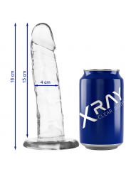 X RAY - IMBRAGATURA + CAZZO TRASPARENTE 18 CM -O- 4 CM