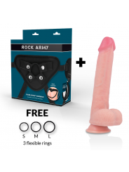 ROCKARMY - ARN S + DILDO IN SILICONE LIQUIDO PREMIUM KINGCOBRA 24 CM -O- 4.77 CM