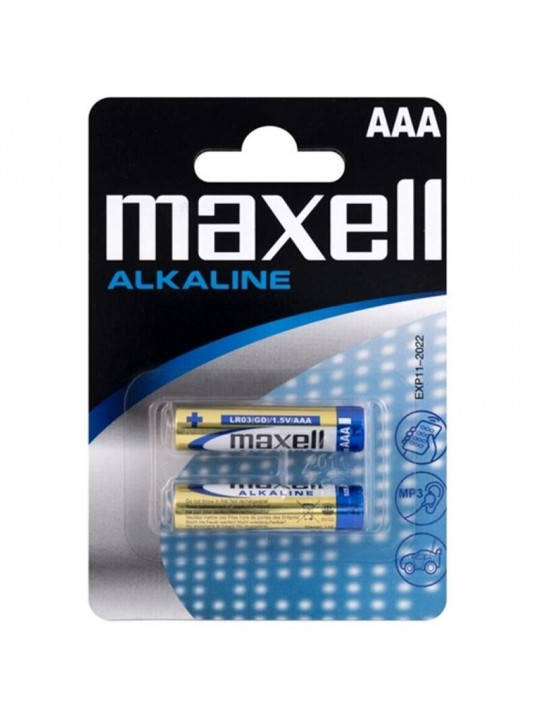 MAXELL - BATTERIA ALCALINA AAA LR03 BLISTER * 2