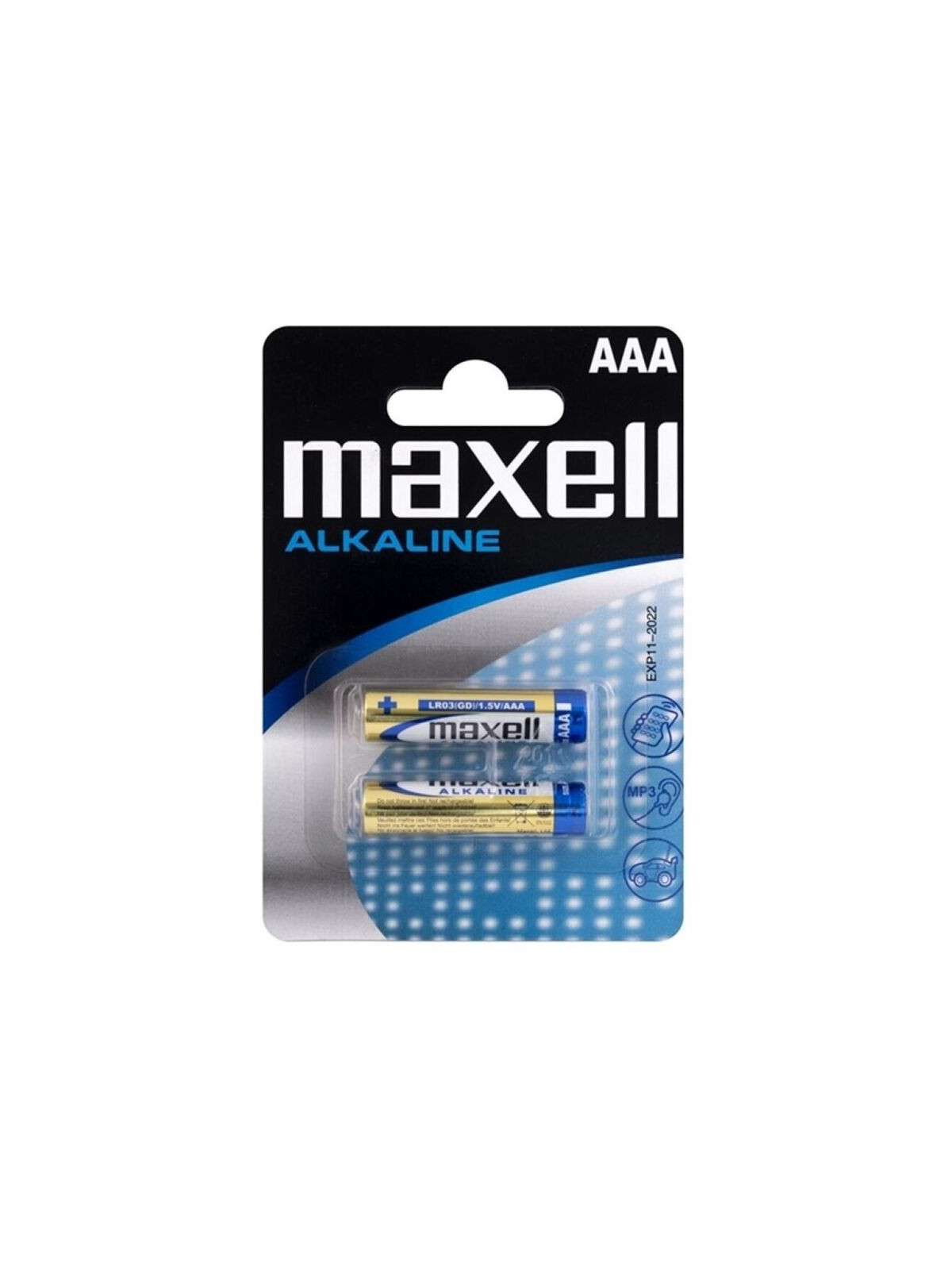 MAXELL - BATTERIA ALCALINA AAA LR03 BLISTER * 2