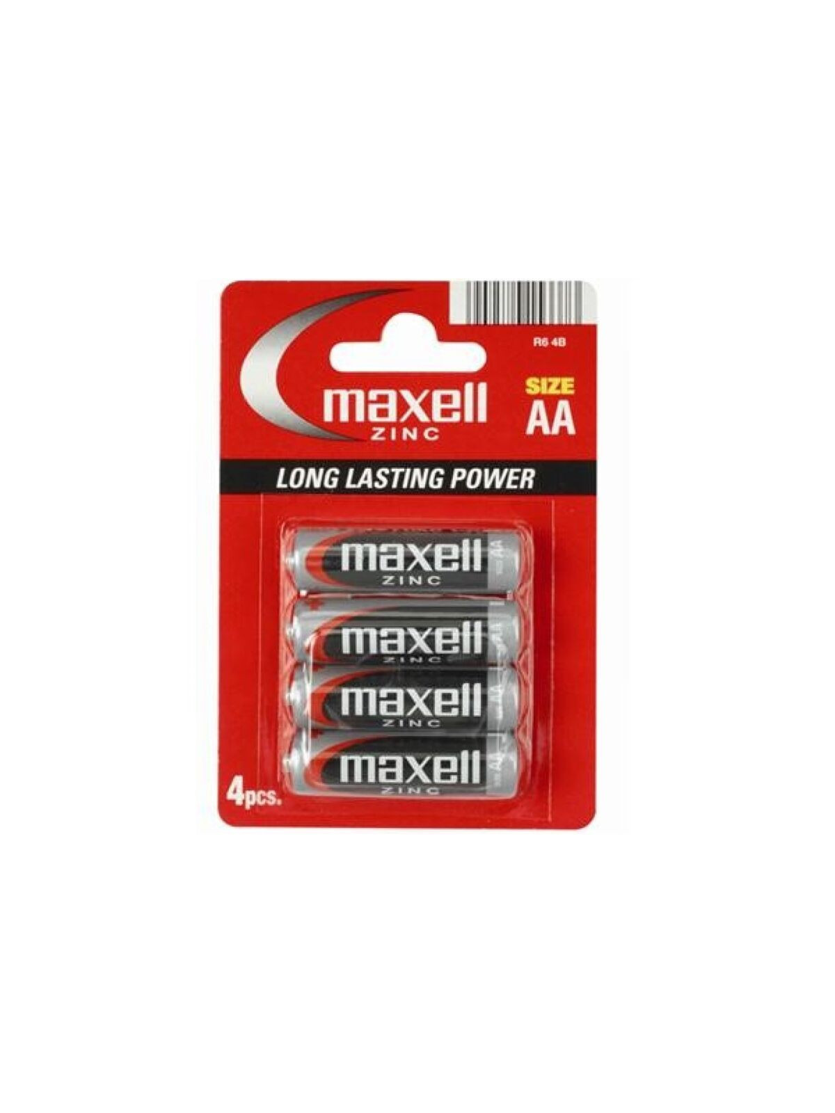 MAXELL - PILA SALINA MANGANESO AA R6 * 4 UNIT