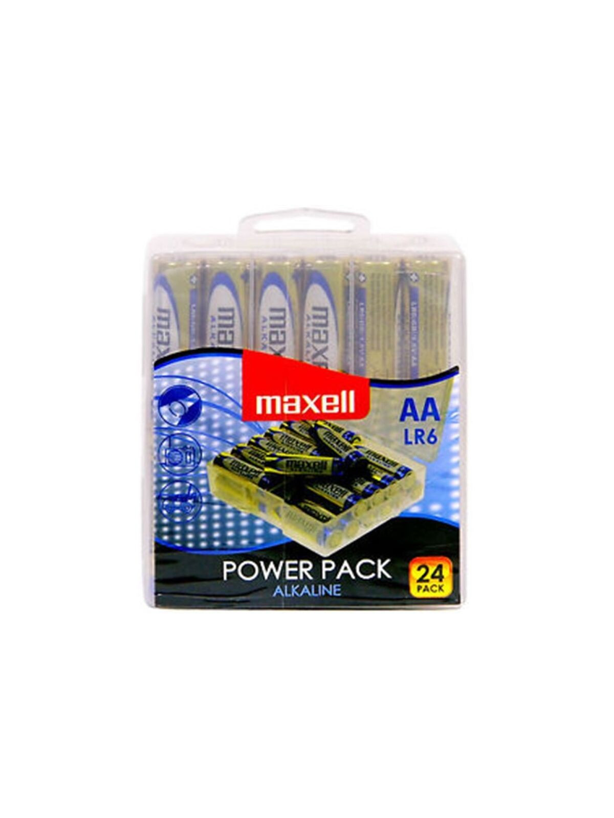 MAXELL - CONFEZIONE BATTERIA ALCALINA AA LR6 * 24 BATTERIE